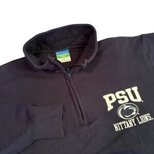 Champion Eco Fleece Penn State‎ University Quarter Zip Pullover Sz Medium